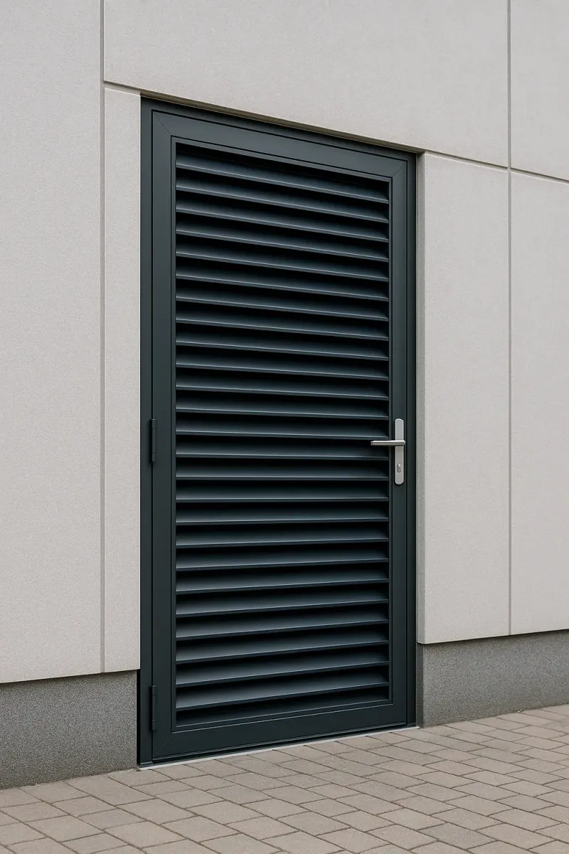 steel louvred doors - professional steel doors available in Sheffield from UK manufacturers